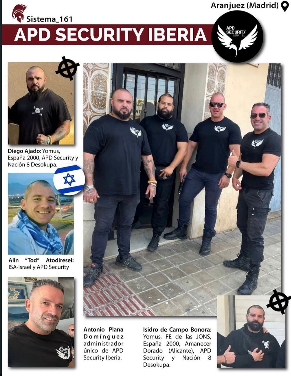 Acoso y lesiones de APD Security Iberia